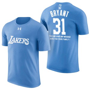 Thomas Bryant Los Angeles Lakers With Message Men's #31 Father's Day T-Shirt - Blue 118242-882