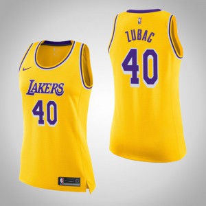 Ivica Zubac Los Angeles Lakers 2018-19 Season Swingman Women's #40 Icon Jersey - Gold 443434-496