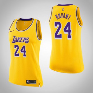 Kobe Bryant Los Angeles Lakers 2018-19 Season Swingman Women's #24 Icon Jersey - Gold 514742-632