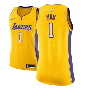 Los Angeles Lakers Women's #1 Mother's Day Jersey - Yellow 972838-996