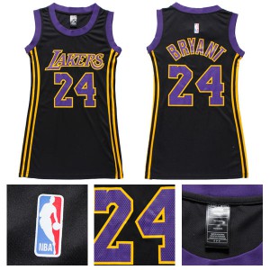 Kobe Bryant Los Angeles Lakers New Swingman Women's #24 Fashion Jersey - Black 291495-440
