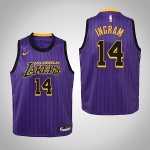 Brandon Ingram Los Angeles Lakers 2018-19 Edition Youth #14 City Jersey - Purple 993285-364
