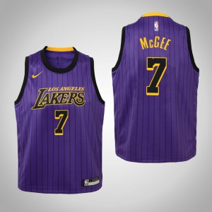JaVale McGee Los Angeles Lakers 2018-19 Edition Youth #7 City Jersey - Purple 421337-953