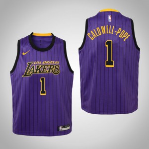 Kentavious Caldwell-Pope Los Angeles Lakers 2018-19 Edition Youth #1 City Jersey - Purple 580135-750