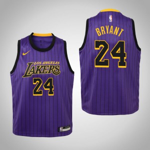 Kobe Bryant Los Angeles Lakers 2018-19 Edition Youth #24 City Jersey - Purple 268016-182