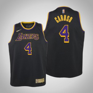 Alex Caruso Los Angeles Lakers 2021 Season Youth #4 Earned Jersey - Black 285035-196
