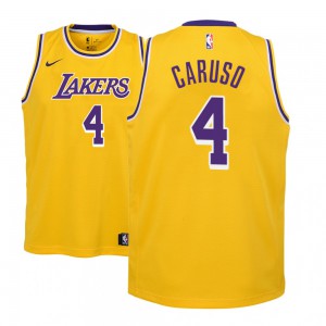 Alex Caruso Los Angeles Lakers 2018-19 Edition Youth #4 Icon Jersey - Gold 129423-614