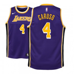 Alex Caruso Los Angeles Lakers 2018-19 Youth #4 Statement Jersey - Purple 424319-191
