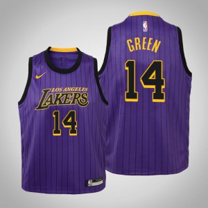 Danny Green Los Angeles Lakers Youth #14 City Jersey - Purple 152496-318