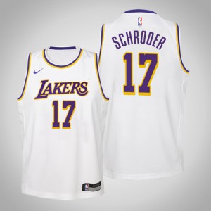 Dennis Schroder Los Angeles Lakers 2021 Season Youth #17 Association Jersey - White 930687-518