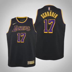Dennis Schroder Los Angeles Lakers 2021 Season Youth #17 Earned Jersey - Black 188170-359