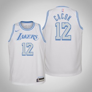 Devontae Cacok Los Angeles Lakers 2021 Season Youth #12 City Jersey - White 710497-643