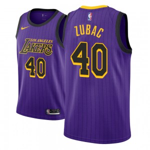 Ivica Zubac Los Angeles Lakers NBA 2018-19 Edition Youth #40 City Jersey - Purple 154632-961