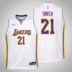 J.R. Smith Los Angeles Lakers 2020 Season Youth #21 Association Jersey - White 992768-428