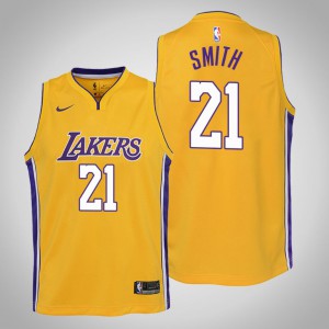 J.R. Smith Los Angeles Lakers 2020 Season Youth #21 Icon Jersey - Gold 579929-696