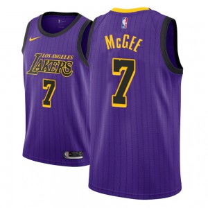 JaVale McGee Los Angeles Lakers NBA 2018-19 Edition Youth #7 City Jersey - Purple 855131-531