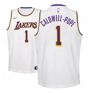 Kentavious Caldwell-Pope Los Angeles Lakers 2018-19 Youth #1 Association Jersey - White 575693-539