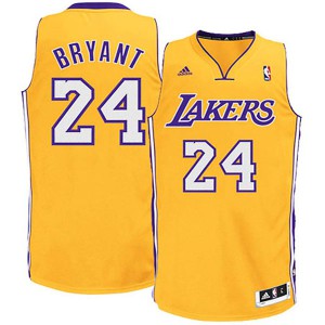 Kobe Bryant Los Angeles Lakers Revolution 30 Swingman Youth #24 Alternate Jersey - Gold 700328-762
