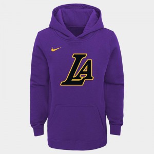 Los Angeles Lakers 2018 Edition Pullover Youth City Hoodie - Purple 687794-442