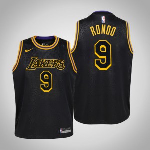 Rajon Rondo Los Angeles Lakers City Youth #9 Mamba Edition Jersey - Black 564677-782