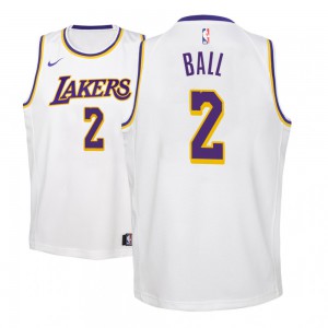 Lonzo Ball Los Angeles Lakers 2018-19 Youth #2 Association Jersey - White 719768-361