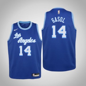 Marc Gasol Los Angeles Lakers 2021 Season Youth #14 Hardwood Classics Jersey - Blue 111425-785
