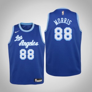 Markieff Morris Los Angeles Lakers 2021 Season Youth #88 Hardwood Classics Jersey - Blue 322847-408
