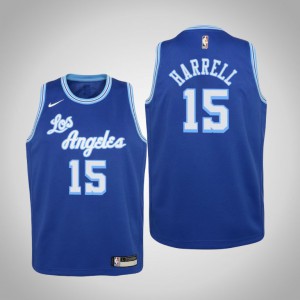 Montrezl Harrell Los Angeles Lakers 2021 Season Youth #15 Hardwood Classics Jersey - Blue 709343-917