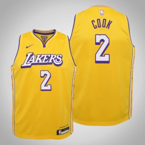Quinn Cook Los Angeles Lakers 2020 Season Youth #2 City Jersey - Gold 863708-786