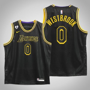 Russell Westbrook Los Angeles Lakers 2021 Youth #0 Mamba Inspired Jersey - Black 278720-561