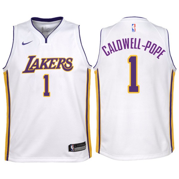 Kentavious Caldwell-Pope - Los Angeles Lakers - Game-Worn Classic Edition Minneapolis  Lakers 1948-52 Road Jersey - 2017-18 Season